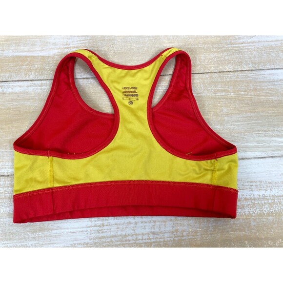 Nike Livestrong Dri-Fit Athletic Sports Bra Red & Yellow Size Small - Picture 4 of 8